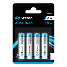 Paquete de 4 pilas alcalinas 