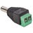 Adaptador plug invertido 2.1 mm a 2 terminales atornillables