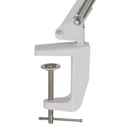 Lámpara LED con lupa (5x) y brazo articulado, blanca Lámpara LED con lupa (5x) y brazo articulado, blanca