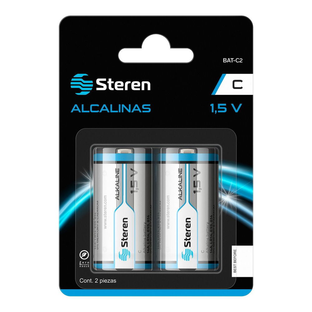 Paquete de 2 pilas alcalinas 