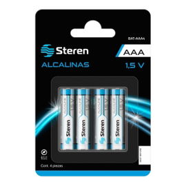 Paquete de 4 pilas alcalinas Paquete de 4 pilas alcalinas