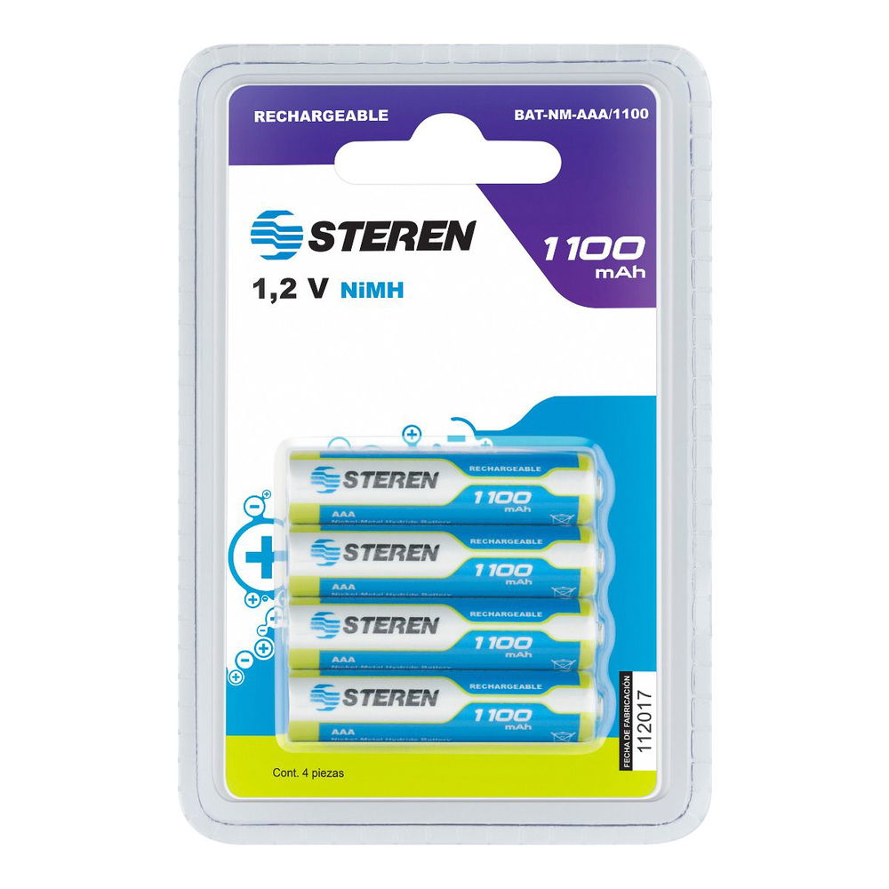 Paquete de 4 pilas recargables de alta capacidad Paquete de 4 pilas recargables de alta capacidad
