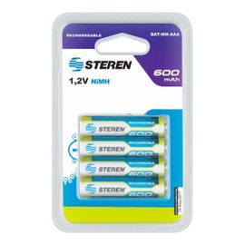 Paquete de 4 pilas recargables 