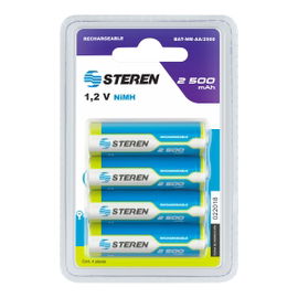 Paquete de 4 pilas recargables de alta capacidad 