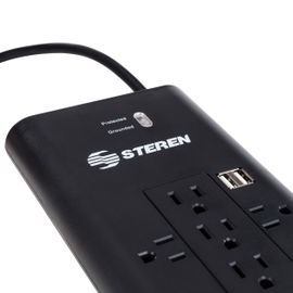 Multicontacto de 12 salidas verticales/horizontales y doble cargador USB