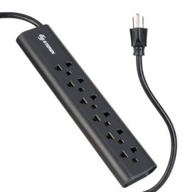 Multicontacto de 6 salidas verticales (americanas/europeas)