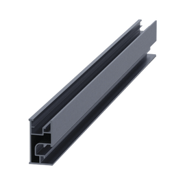Riel 7 4200mm aluminio anodizado para montaje de módulos fotovoltaicos