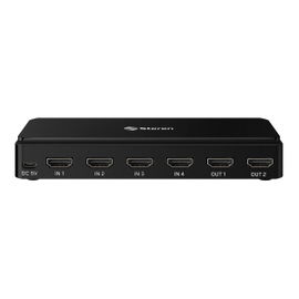 Selector HDMI 4K de 4 entradas y 2 salidas, con control remoto y función PIP (Picture In Picture)
