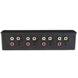 Switch ABCD de audio y video, con conectores RCA y S-Video