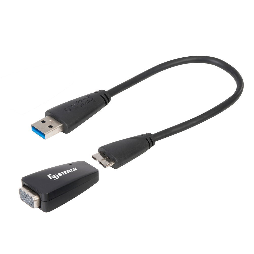 Adaptador USB 3.0 a VGA. Adaptador USB 3.0 a VGA.