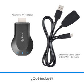 Adaptador Wi-Fi* espejo de celular a TV