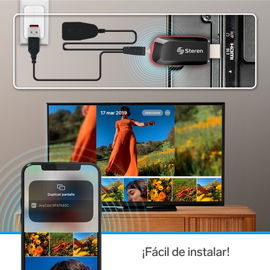 Adaptador 4K Wi-Fi* espejo de celular a TV