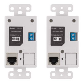 Extensor HDMI y de control remoto de 60 m, con placas de pared