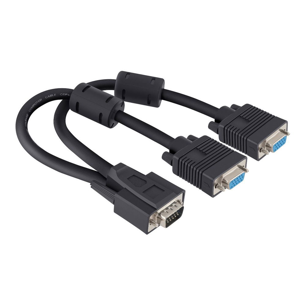 Divisor pasivo de plug VGA a 2 jacks VGA Divisor pasivo de plug VGA a 2 jacks VGA