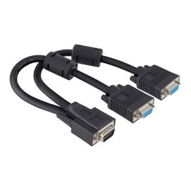Divisor pasivo de plug VGA a 2 jacks VGA Divisor pasivo de plug VGA a 2 jacks VGA