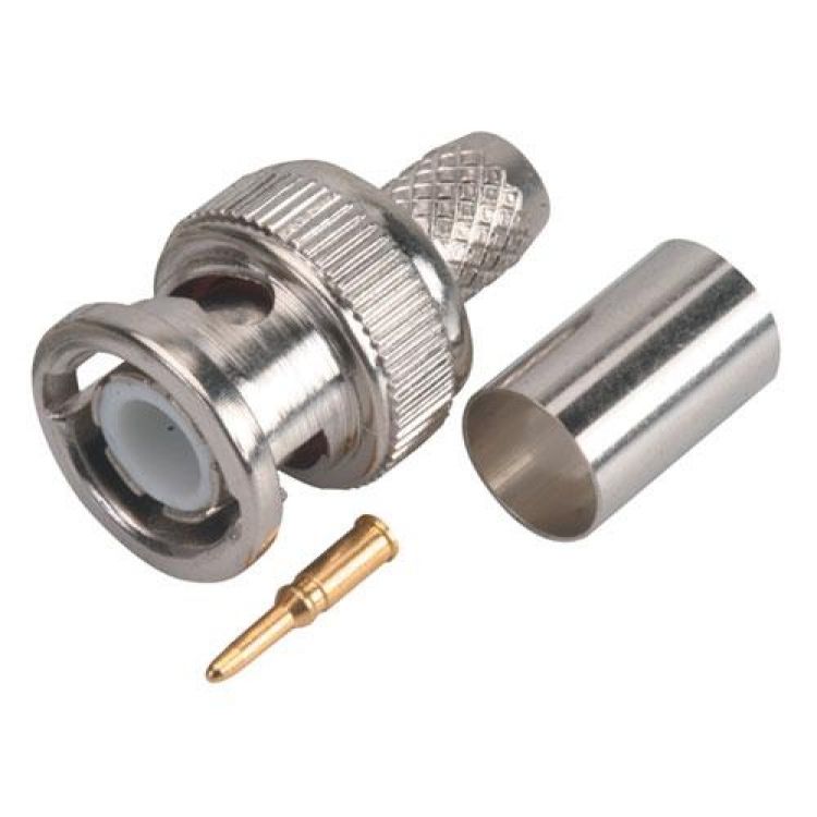 Conector macho tipo BNC de apretar para RG6 Conector macho tipo BNC de apretar para RG6