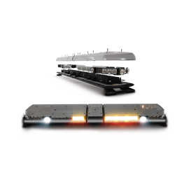 Barra de luces Vantage PRO Ultra Brillante con 64 poderosos LEDs última generación, color Ámbar con 2 módulos traseros en rojo