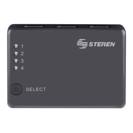 Selector HDMI de 4 entradas con control remoto