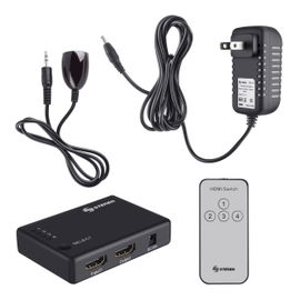 Selector HDMI de 4 entradas con control remoto