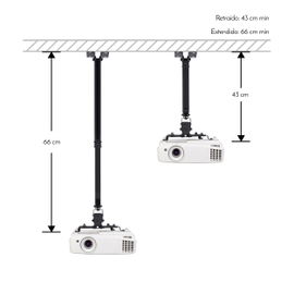 Soporte de techo o pared para proyector