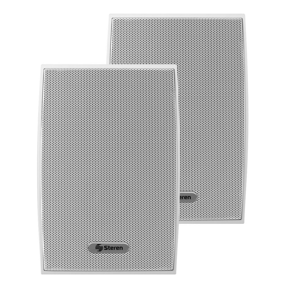 Juego de 2 bocinas de 2 vías 300 W PMPO c/u, para exterior Juego de 2 bocinas de 2 vías 300 W PMPO c/u, para exterior