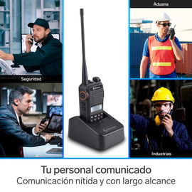 Radio intercomunicador profesional con teclado y 3 Watts de potencia