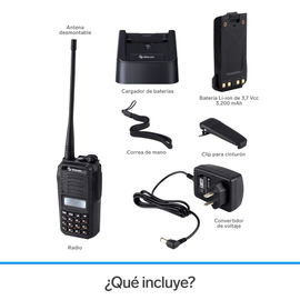 Radio intercomunicador profesional con teclado y 3 Watts de potencia
