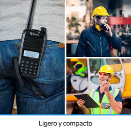 Radio intercomunicador profesional con teclado y display, hasta 7 Km de alcance