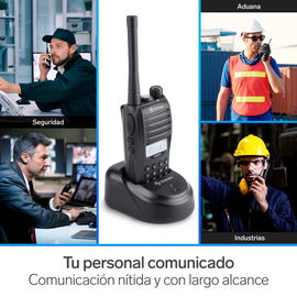 Radio intercomunicador profesional con teclado y display, hasta 7 Km de alcance
