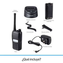 Radio intercomunicador profesional con teclado y display, hasta 7 Km de alcance