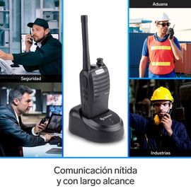 Radio intercomunicador profesional, hasta 7 Km de alcance