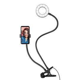 Lámpara para selfie con soporte para celular Lámpara para selfie con soporte para celular