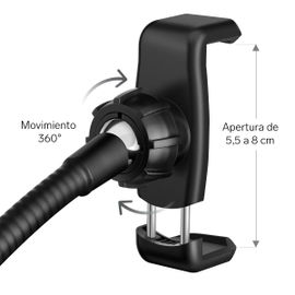 Lámpara para selfie con soporte para celular