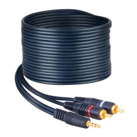 Cable conector 3,5 mm a 2 conector RCA de 3,6 m