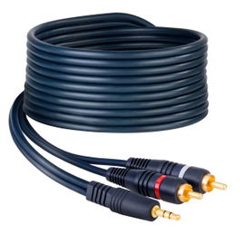 Cable conector 3,5 mm a 2 conector RCA de 1,8 m Cable conector 3,5 mm a 2 conector RCA de 1,8 m