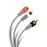 Cable conector 3,5 mm a 2 conector RCA de 3,6 m, reforzado