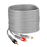 Cable conector 3,5 mm a 2 conector RCA de 3,6 m, reforzado