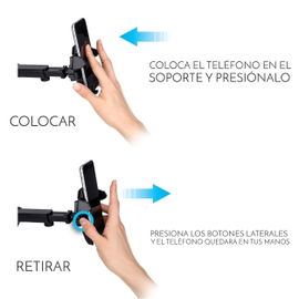 Soporte para celular con AutoLock y brazo extensible Soporte para celular con AutoLock y brazo extensible