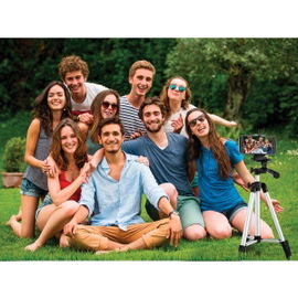 Tripié para celular o cámara digital, de aluminio Tripié para celular o cámara digital, de aluminio