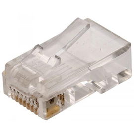 conector telefónico modular RJ45 de 8 toma corrientes para cable plano