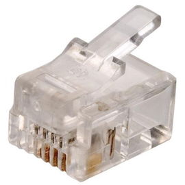 conector telefónico modular RJ11 de 4 toma corrientes para cable plano conector telefónico modular RJ11 de 4 toma corrientes para cable plano