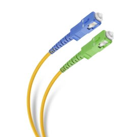Cable de fibra óptica SC APC/UPC para acometida telefónica, de 5m Cable de fibra óptica SC APC/UPC para acometida telefónica, de 5m