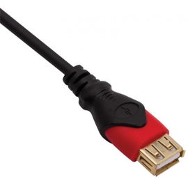 Extensión Elite USB de 1,8 m reforzada, con conectores dorados Extensión Elite USB de 1,8 m reforzada, con conectores dorados