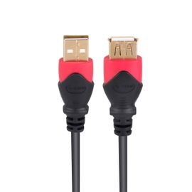 Extensión Elite USB de 3,6 m reforzada, con conectores dorados