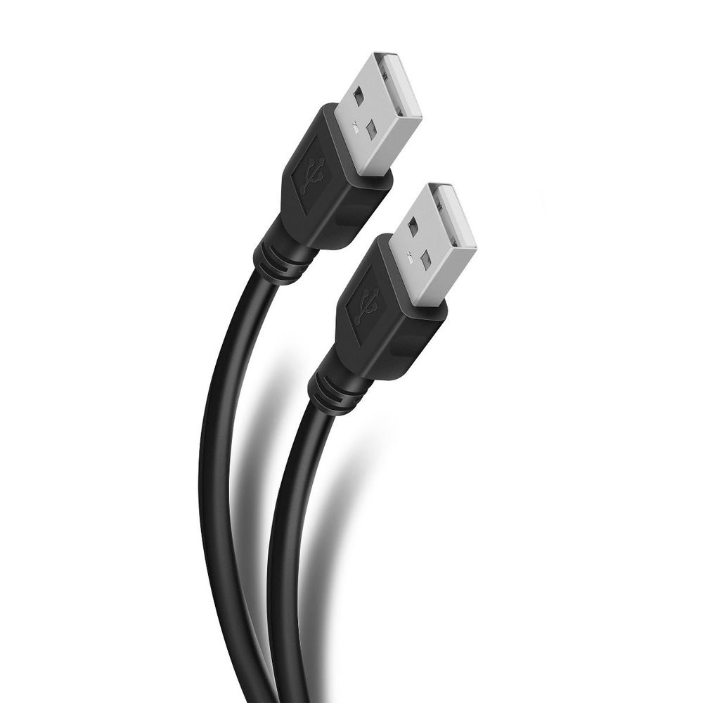 Cable USB a USB de 1,8 m con conectores niquelados. Cable USB a USB de 1,8 m con conectores niquelados.