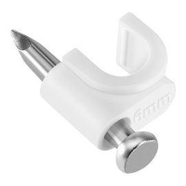 50 grapas para cable coaxial RG59, blancas 50 grapas para cable coaxial RG59, blancas