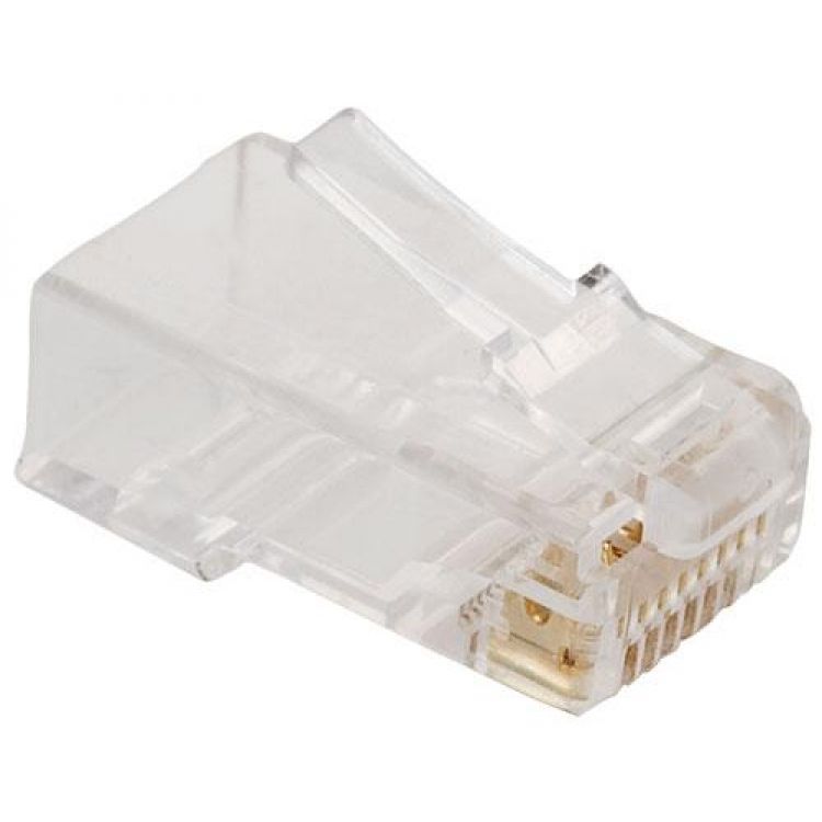 Plug RJ45 de 8 contactos CAT 5e, para cable plano Plug RJ45 de 8 contactos CAT 5e, para cable plano