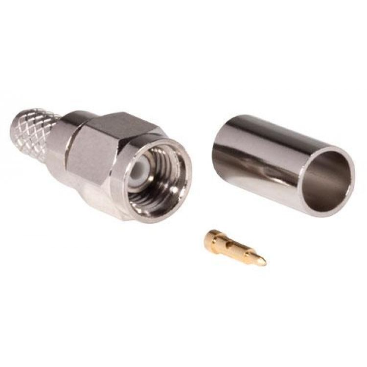 Plug SMA para cable RG58 con pin para soldar Plug SMA para cable RG58 con pin para soldar