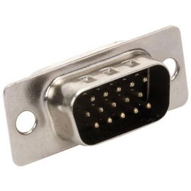 Plug DB15 VGA para soldar, sin cubierta Plug DB15 VGA para soldar, sin cubierta