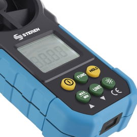 Medidor digital de flujo y velocidad de aire (Anemómetro)
